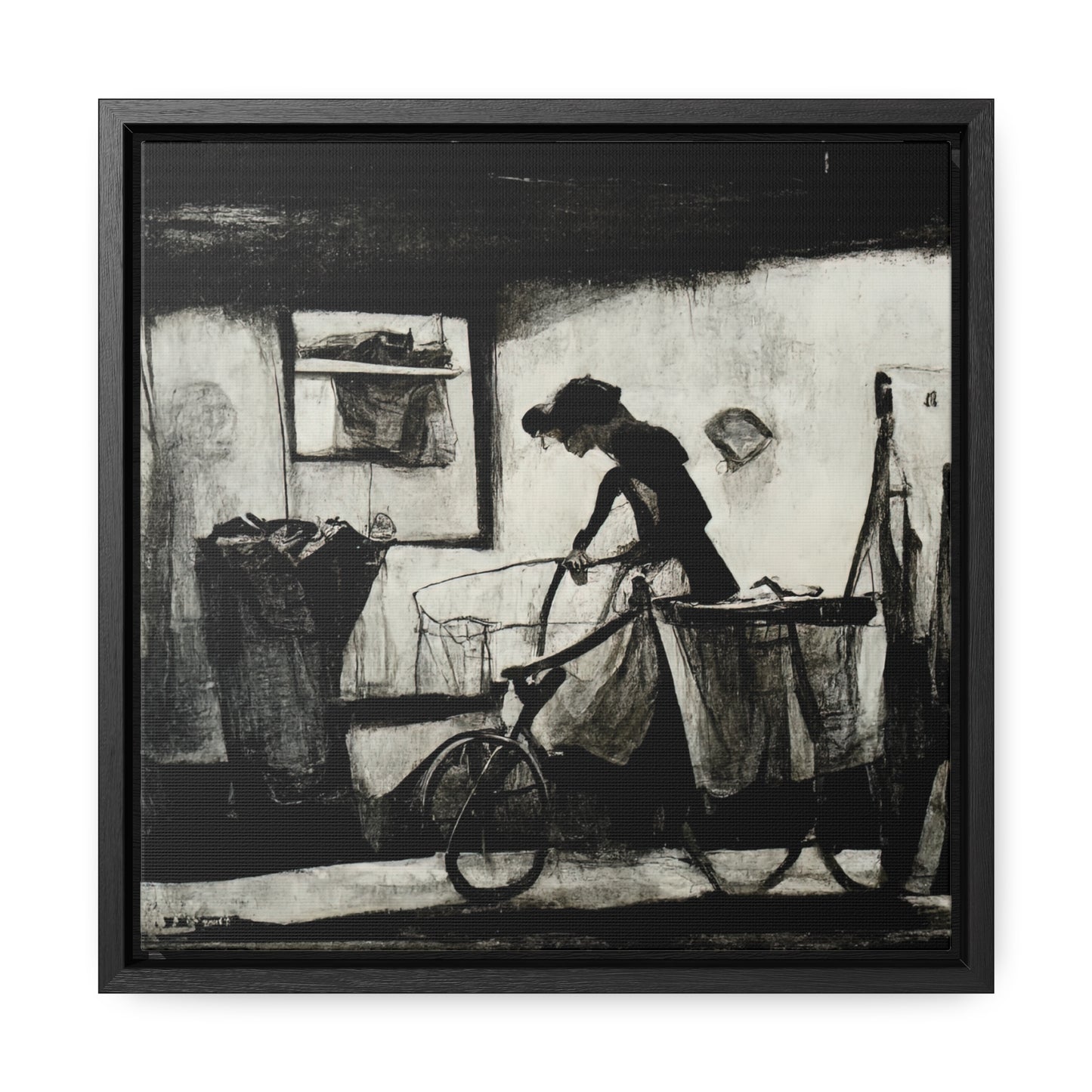 Domestic Memories 28, Valentinii, Gallery Canvas Wraps, Square Frame