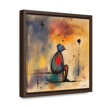 Sad Man 8, Gallery Canvas Wraps, Square Frame