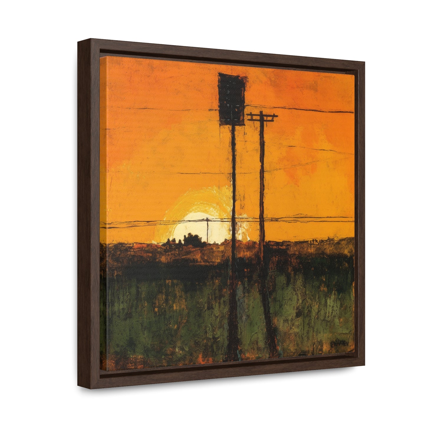 Land of the Sun 84, Valentinii, Gallery Canvas Wraps, Square Frame