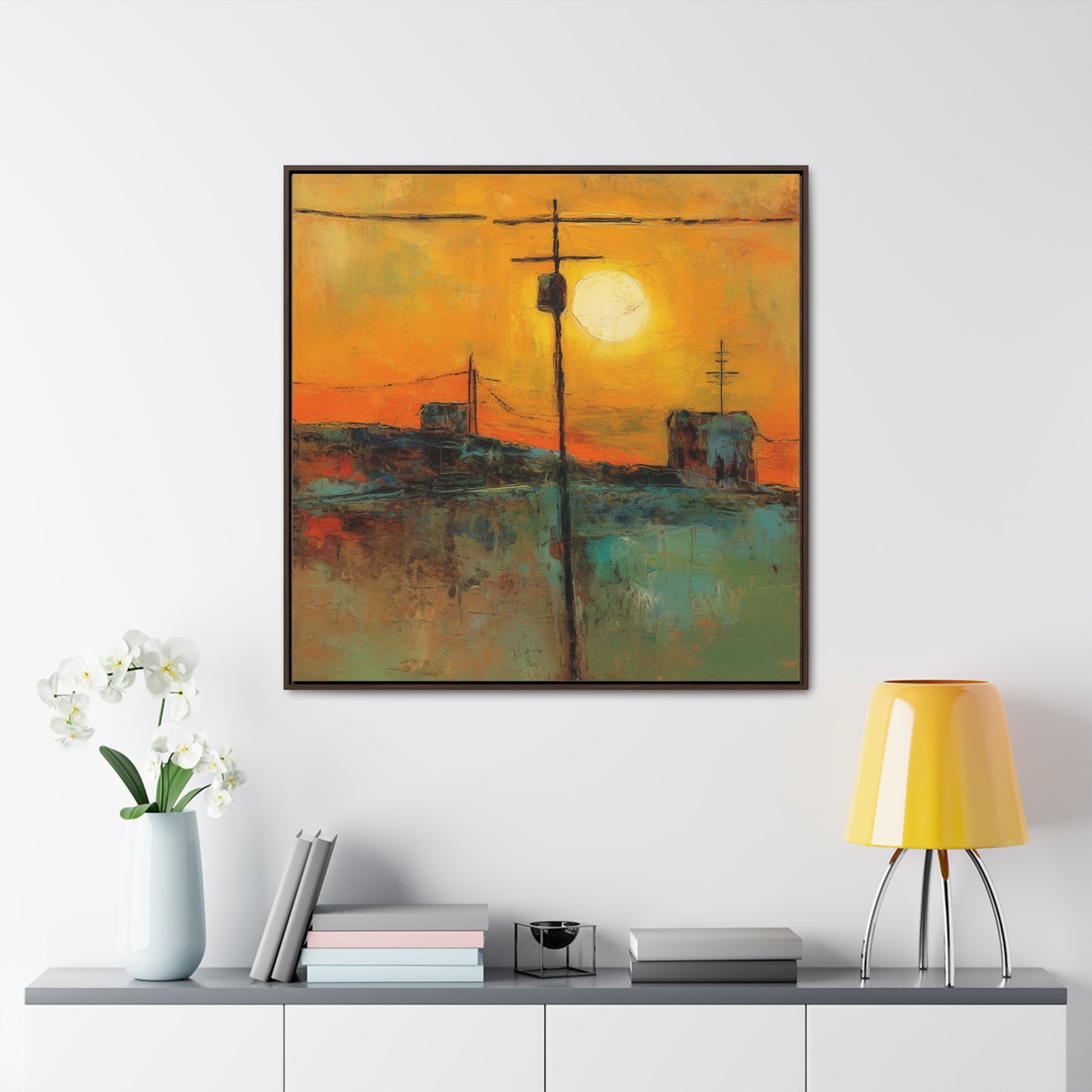 Land of the Sun 53, Valentinii, Gallery Canvas Wraps, Square Frame