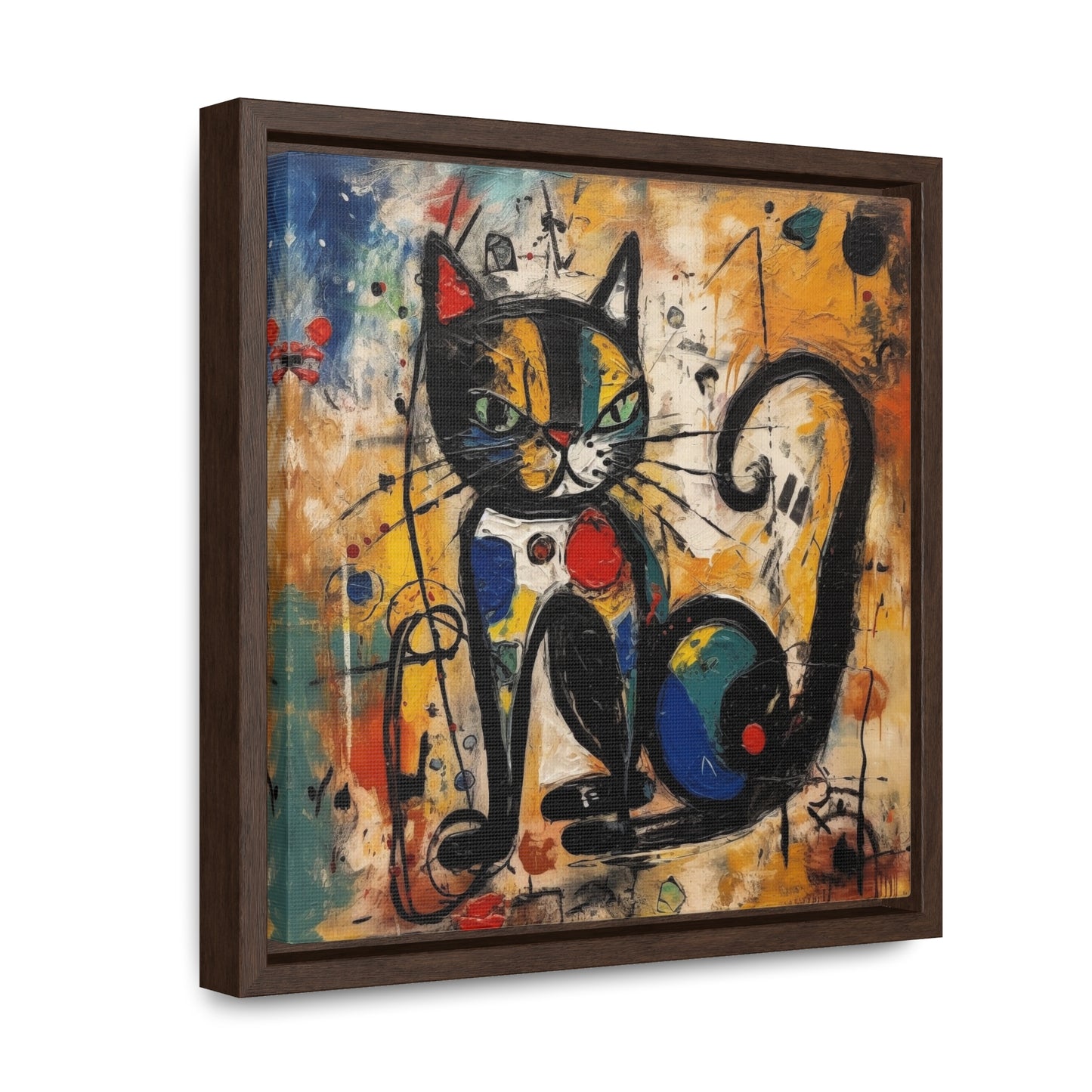 Cat 102, Gallery Canvas Wraps, Square Frame