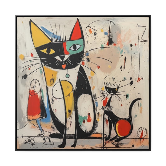 Cat 64, Gallery Canvas Wraps, Square Frame