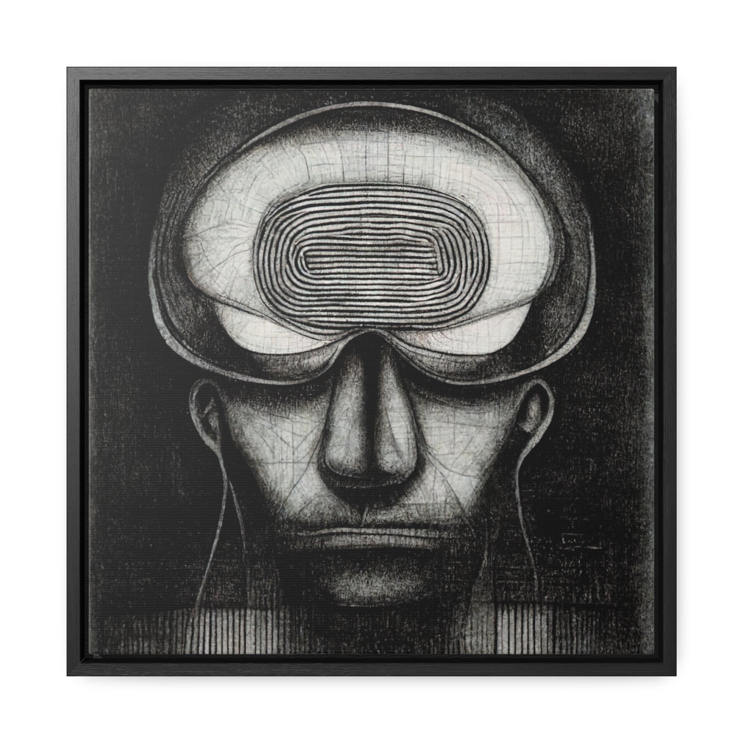 Brain 61, Valentinii, Gallery Canvas Wraps, Square Frame