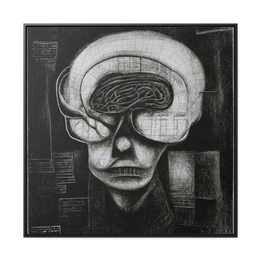 Brain 4, Valentinii, Gallery Canvas Wraps, Square Frame