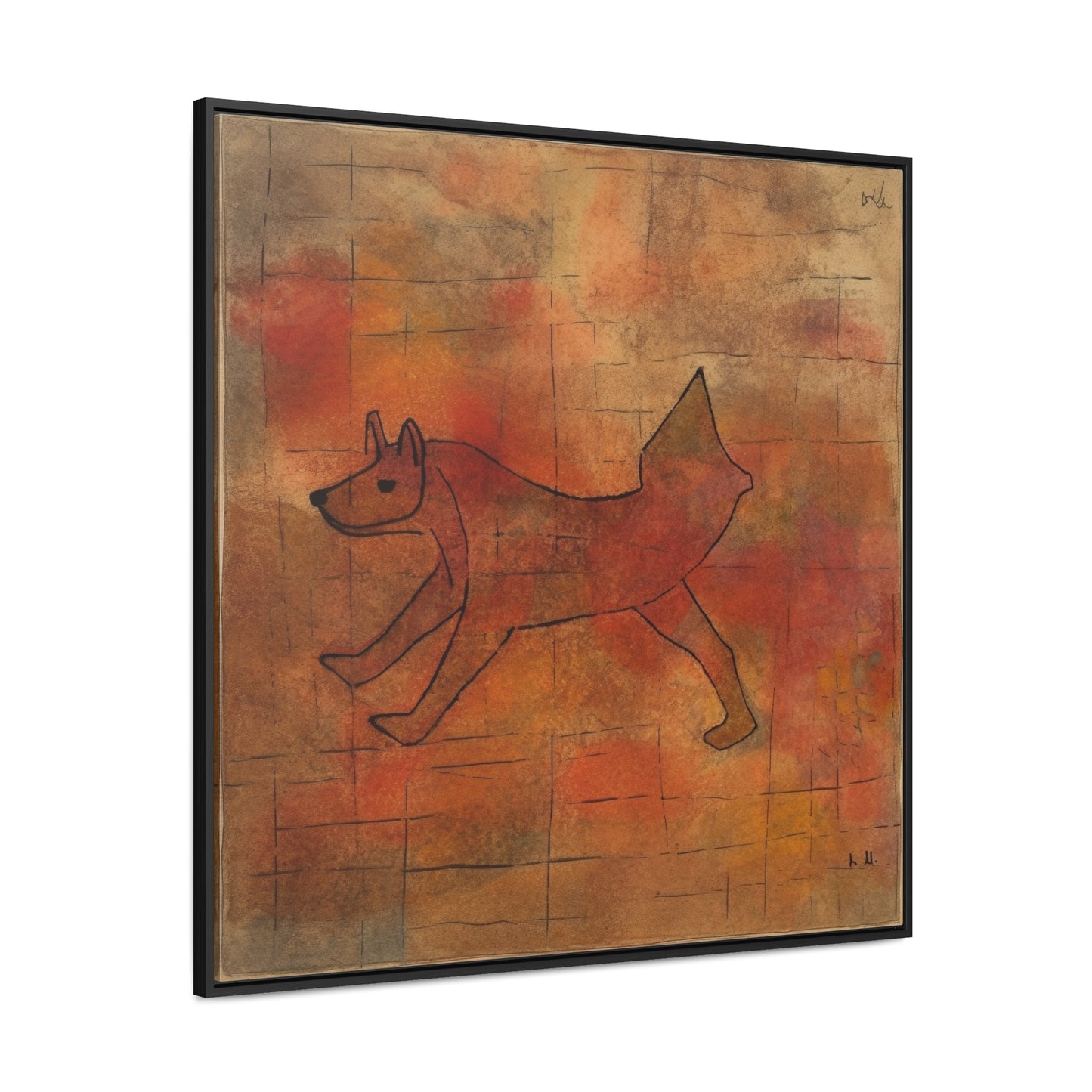 V Dog 2, Gallery Canvas Wraps, Square Frame