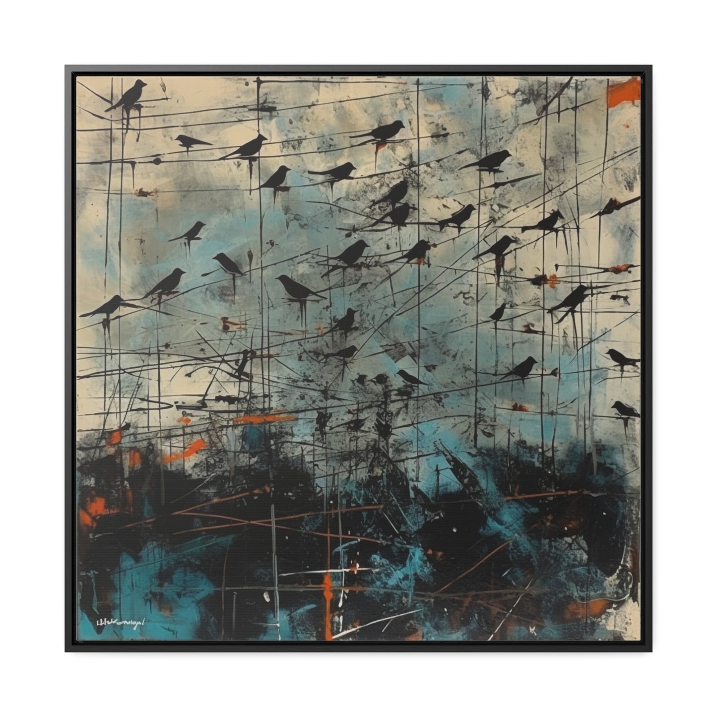 Bird 11, Gallery Canvas Wraps, Square Frame