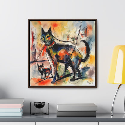 Cat 73, Gallery Canvas Wraps, Square Frame