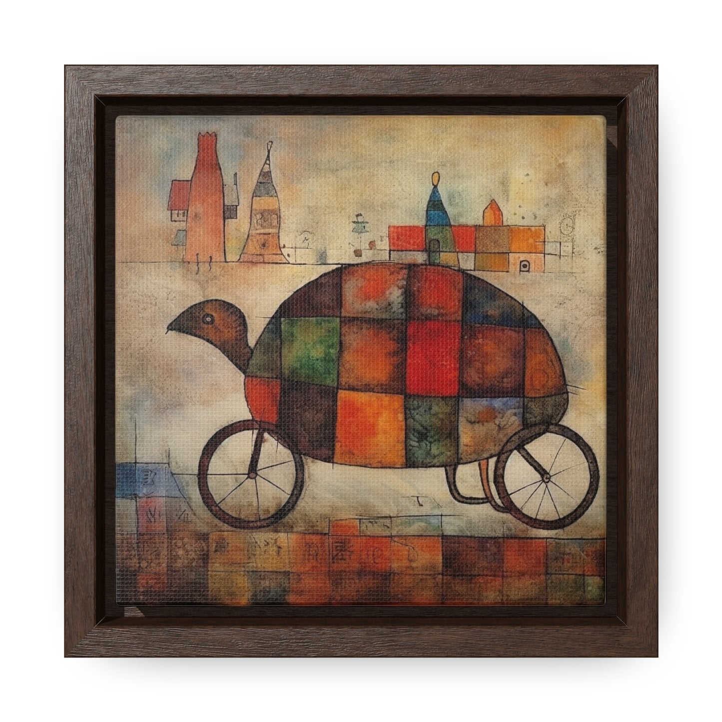 Turtle 6, Gallery Canvas Wraps, Square Frame