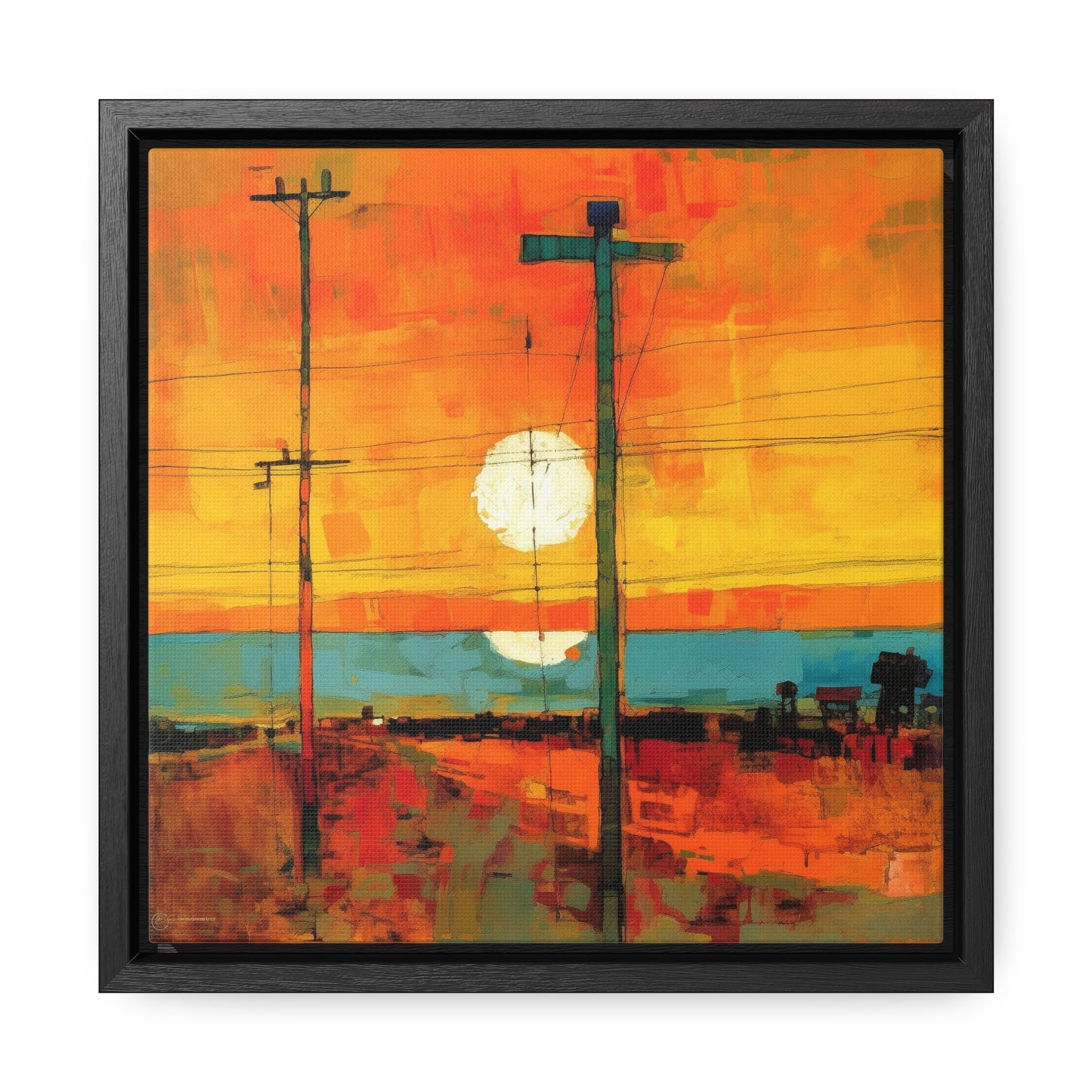 Land of the Sun 60, Valentinii, Gallery Canvas Wraps, Square Frame