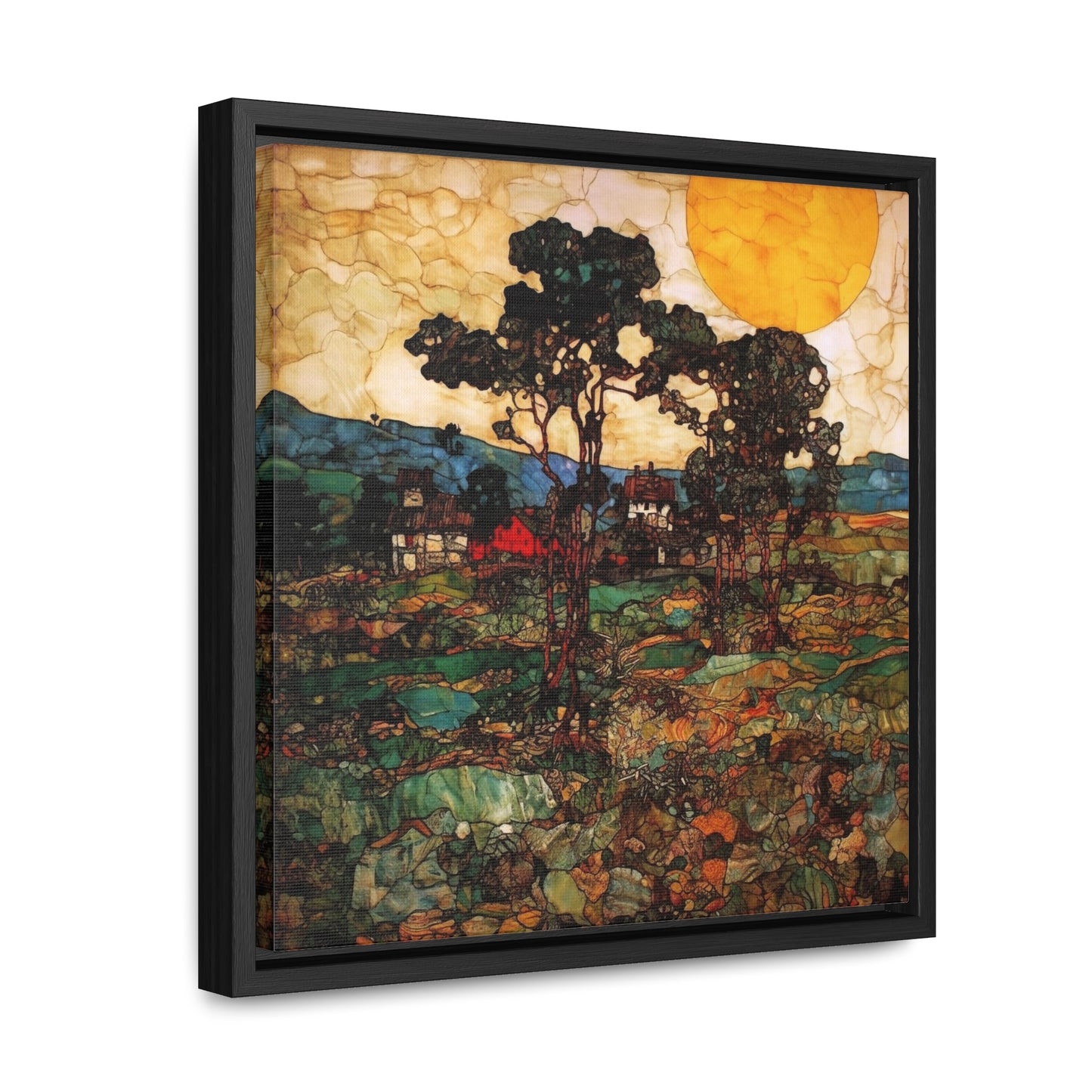 Land of the Sun 45, Valentinii, Gallery Canvas Wraps, Square Frame