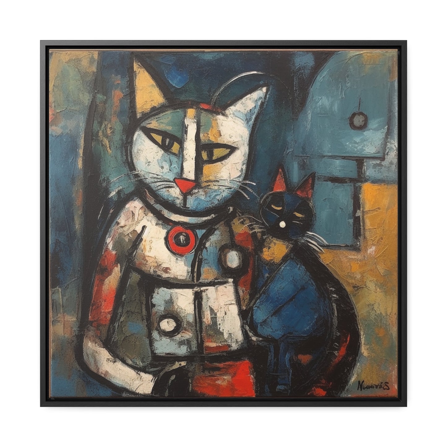 Cat 80, Gallery Canvas Wraps, Square Frame