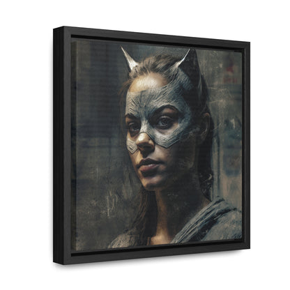 Cat Woman 25, Gallery Canvas Wraps, Square Frame