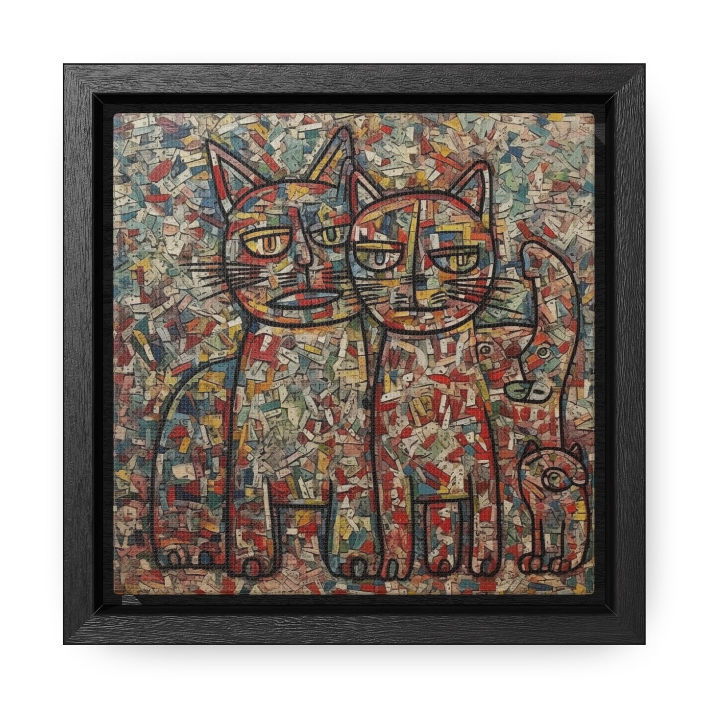 Cat 4, Gallery Canvas Wraps, Square Frame