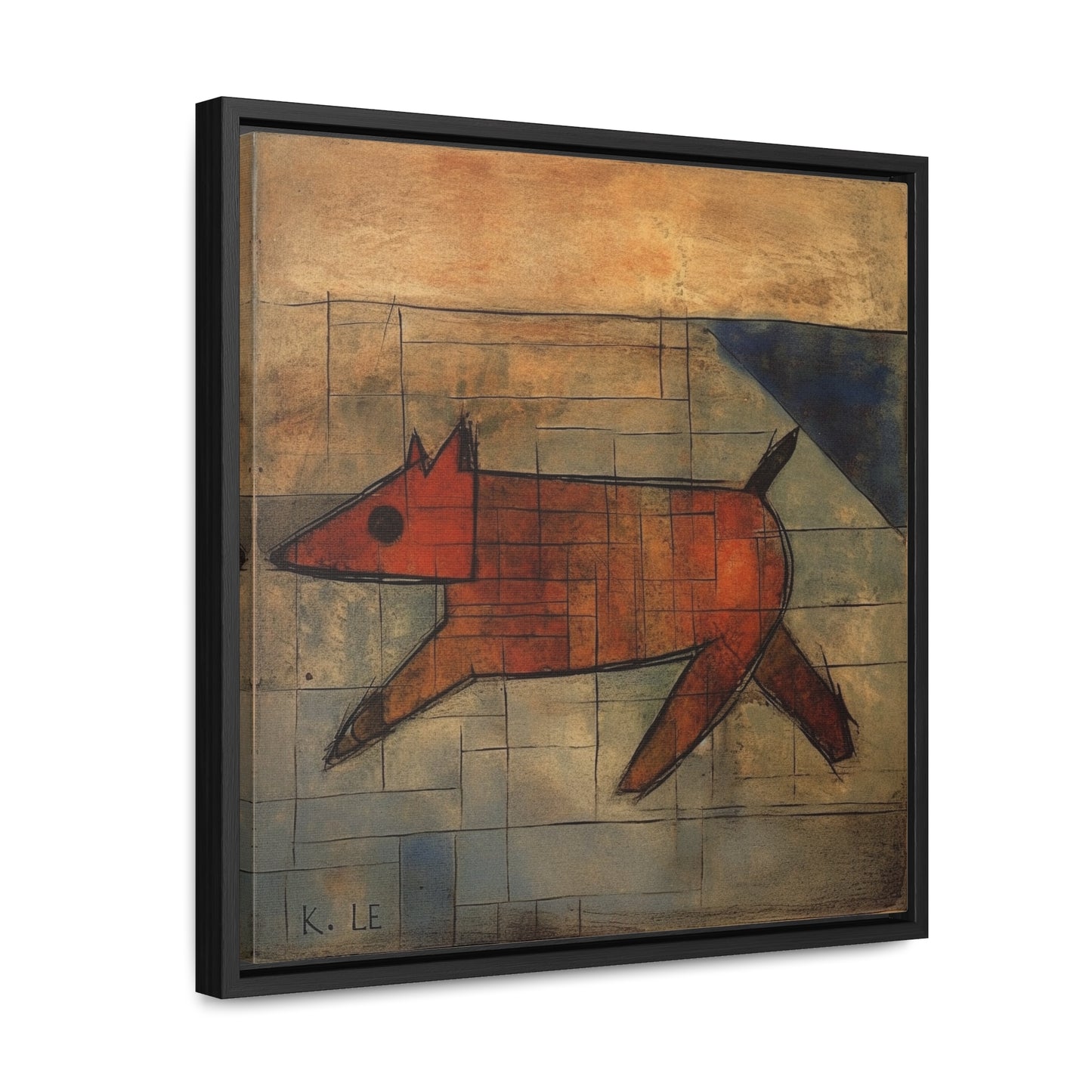 V Dog 12, Gallery Canvas Wraps, Square Frame