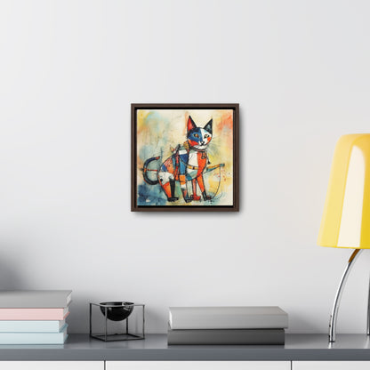 Cat 103, Gallery Canvas Wraps, Square Frame