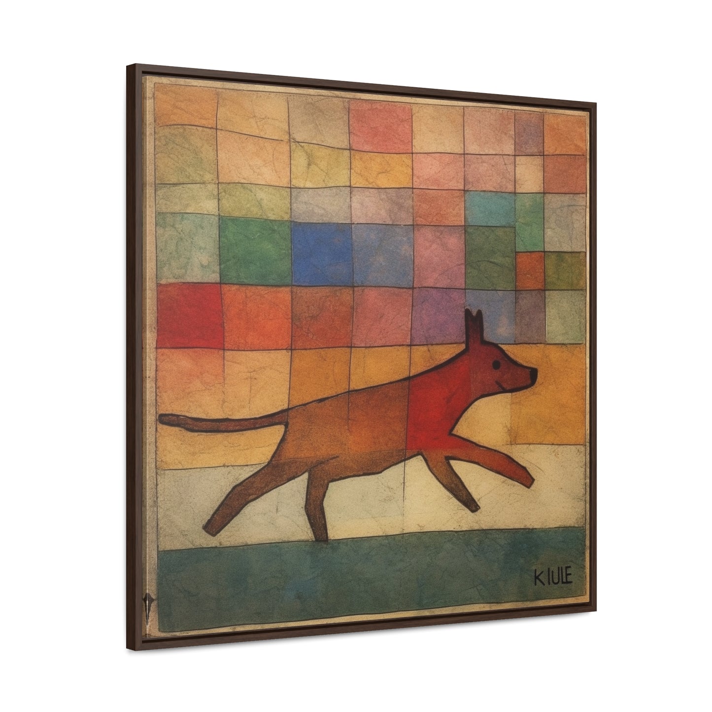 V Dog 7, Gallery Canvas Wraps, Square Frame