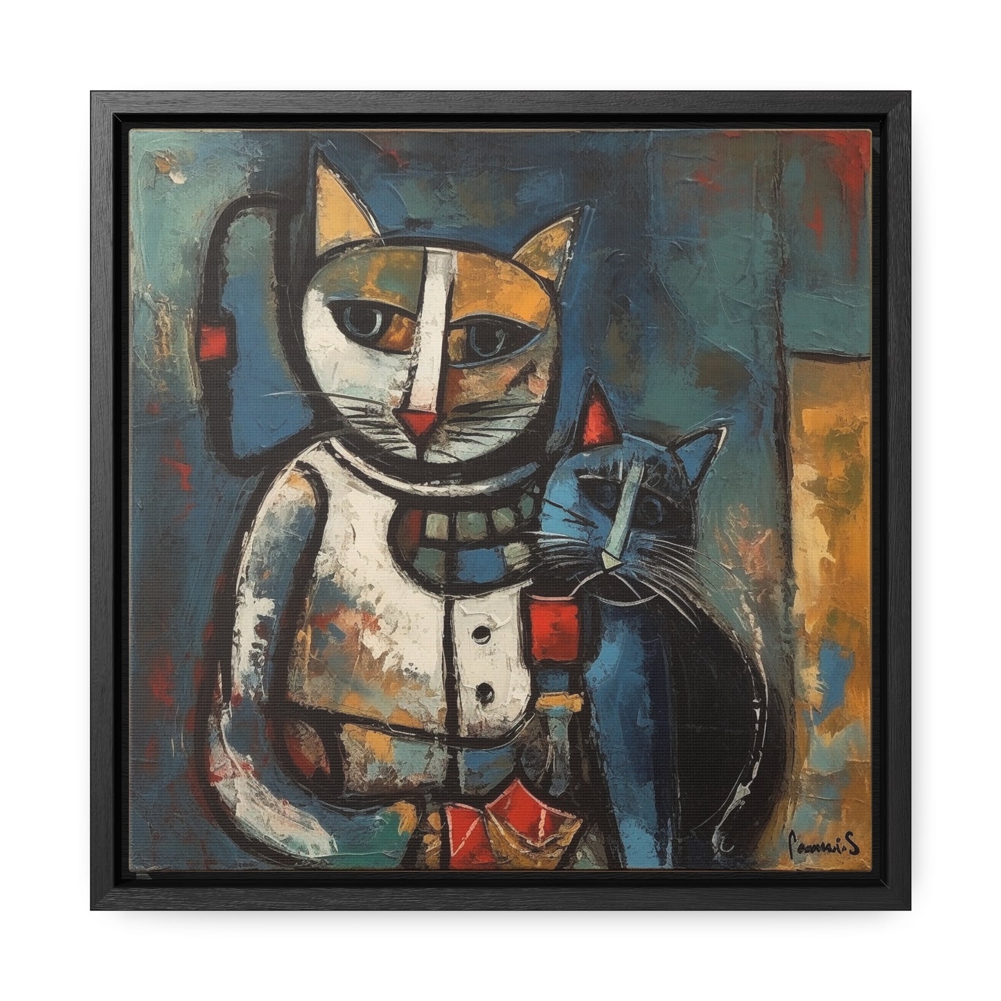 Cat 29, Gallery Canvas Wraps, Square Frame