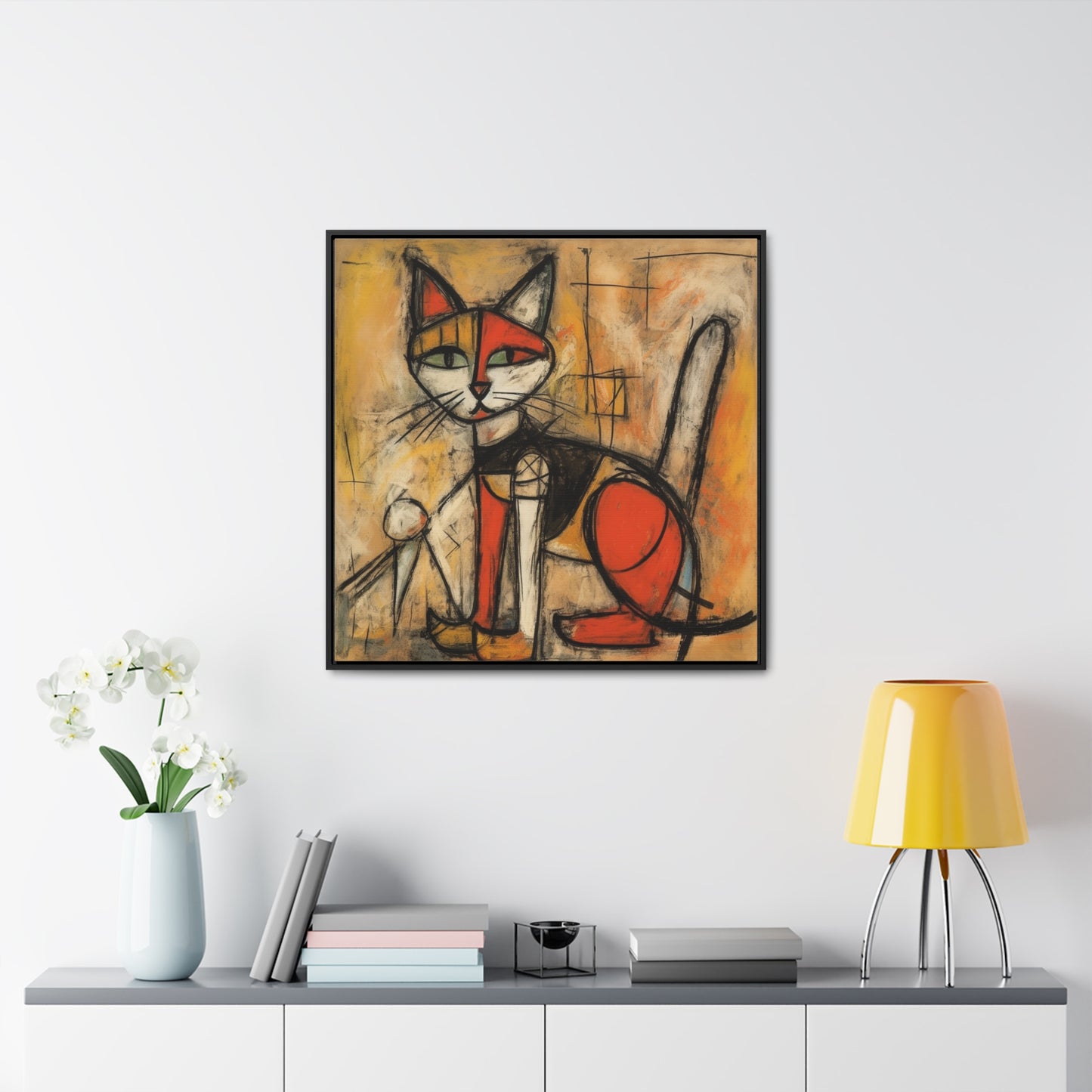 Cat 53, Gallery Canvas Wraps, Square Frame