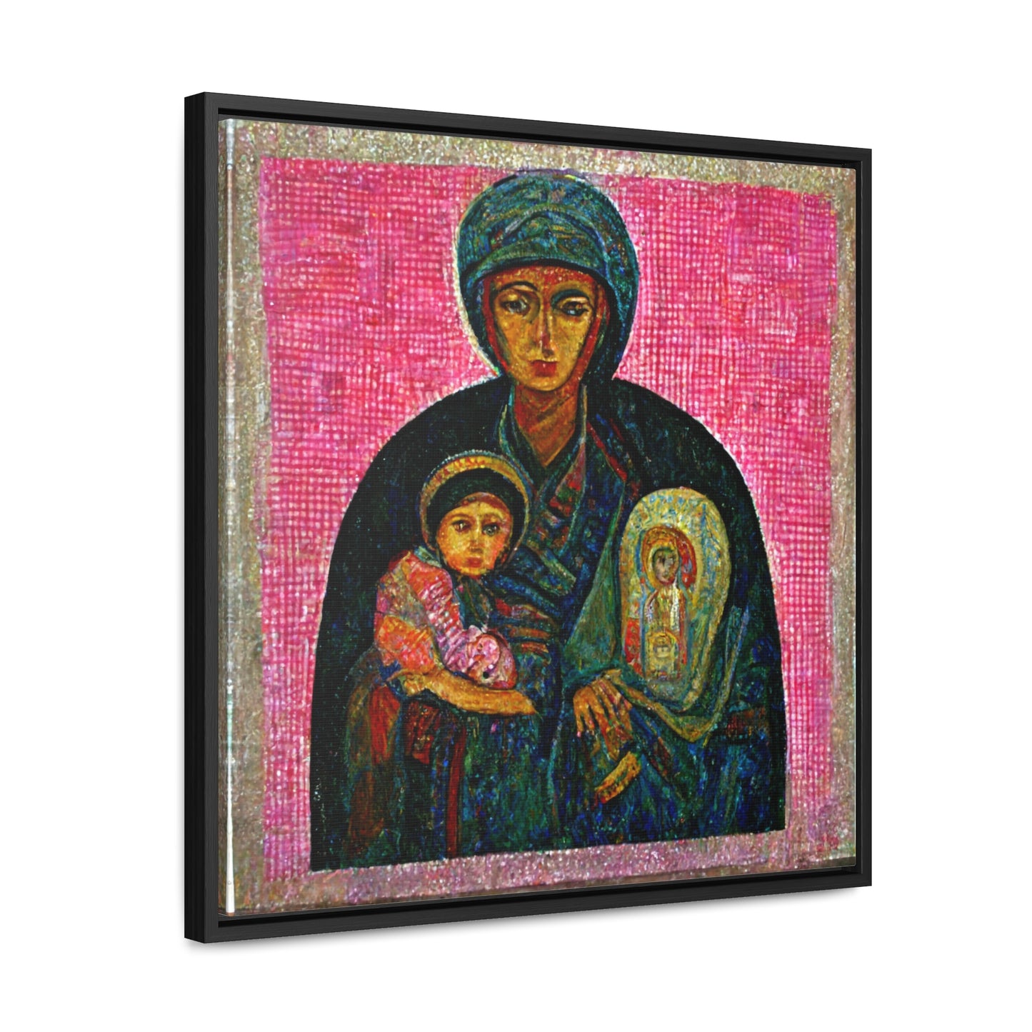 Mary and the Child 28, Valentinii, Gallery Canvas Wraps, Square Frame