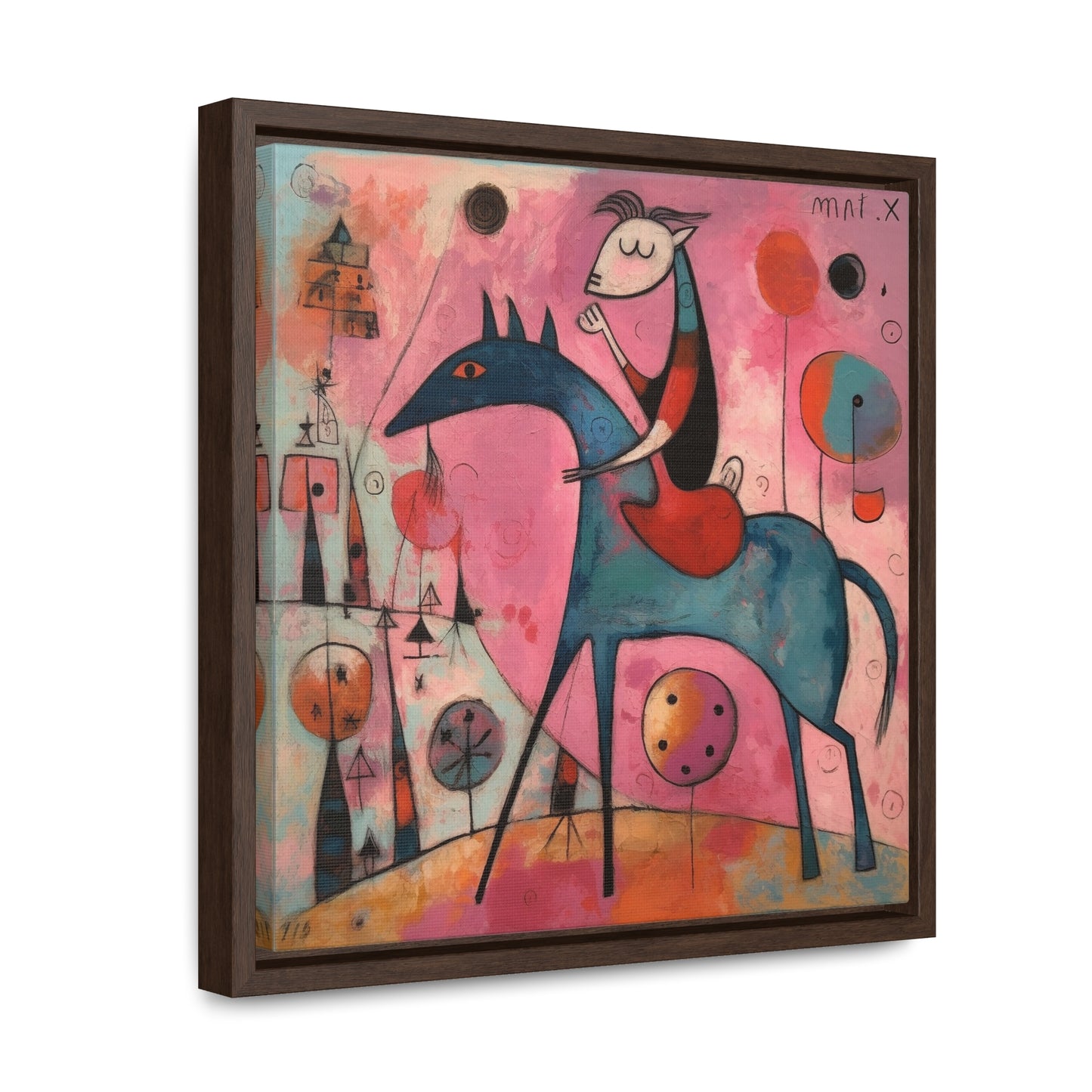 The Dreams of the Child 46, Gallery Canvas Wraps, Square Frame