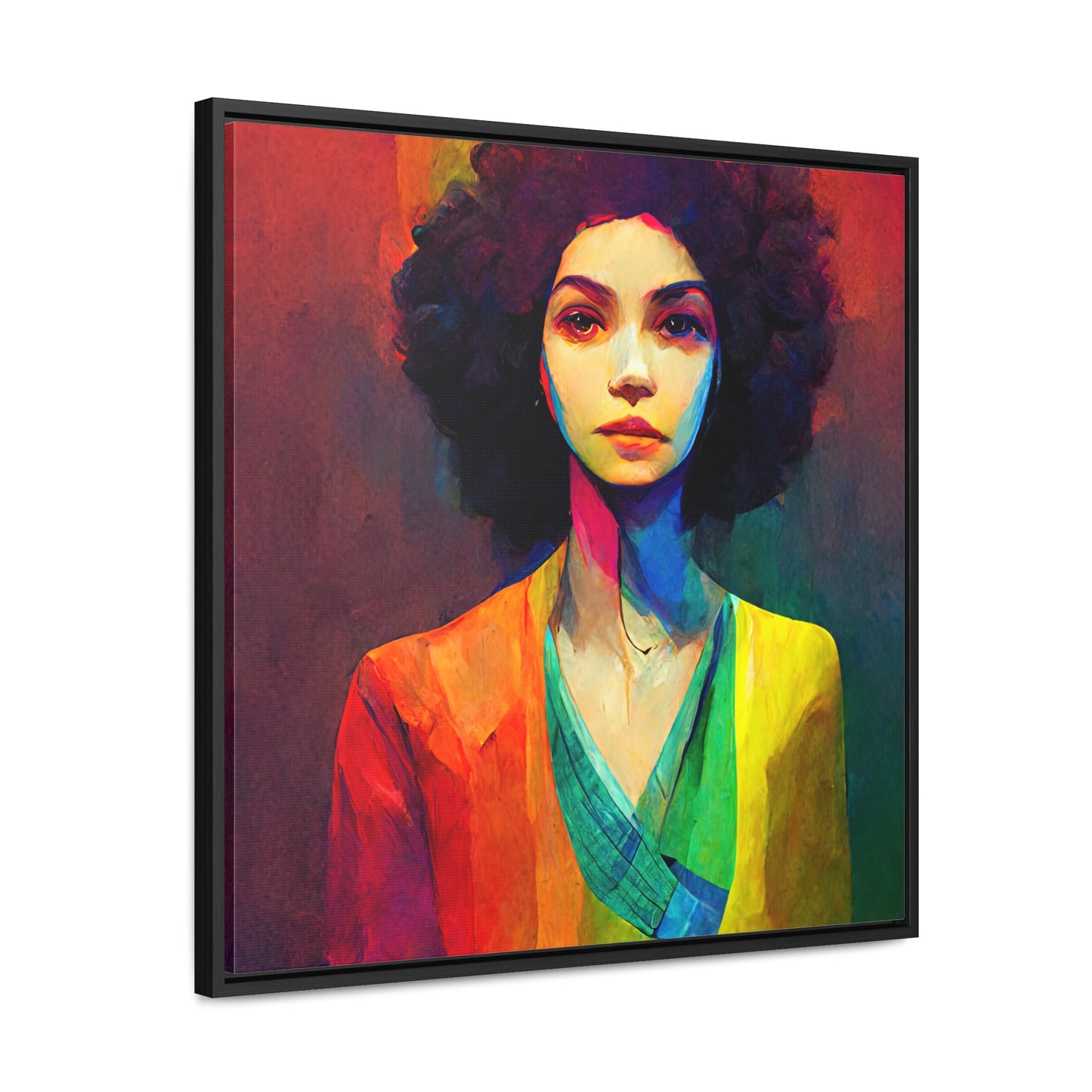 Lady's faces 20, Valentinii, Gallery Canvas Wraps, Square Frame