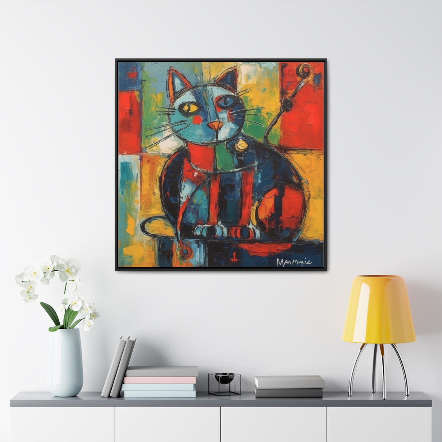 Cat 65, Gallery Canvas Wraps, Square Frame