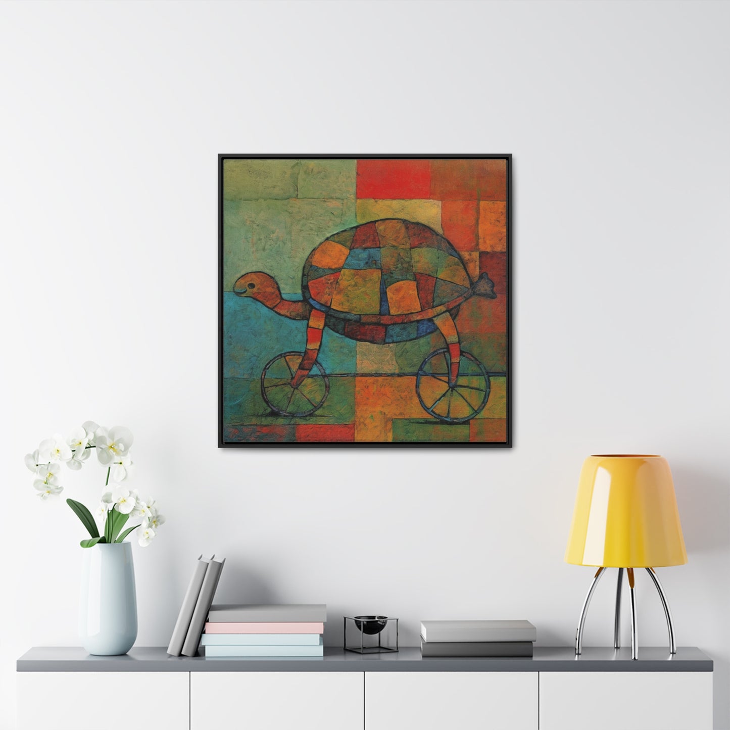 Turtle 19, Gallery Canvas Wraps, Square Frame