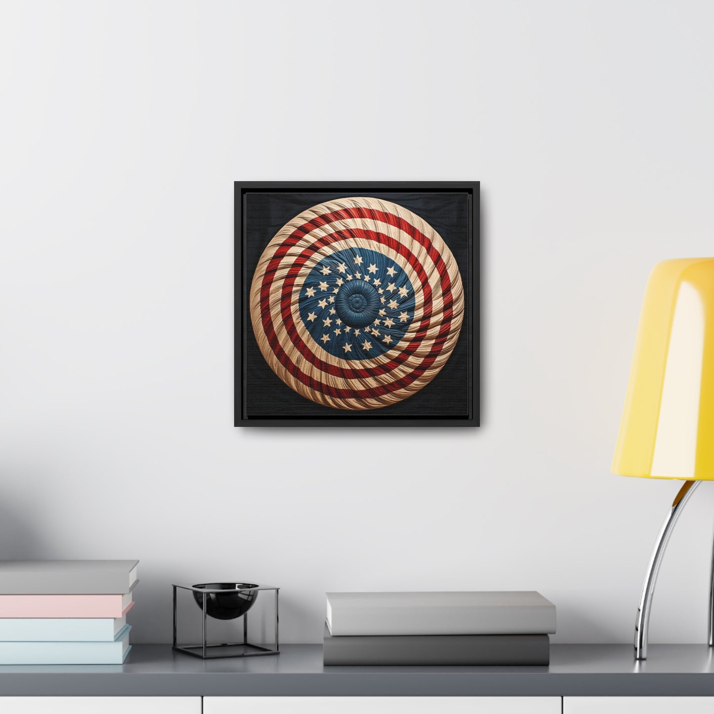 Flag 16, Gallery Canvas Wraps, Square Frame