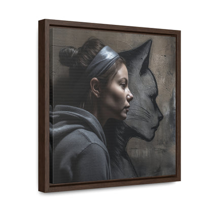 Cat Woman 26, Gallery Canvas Wraps, Square Frame