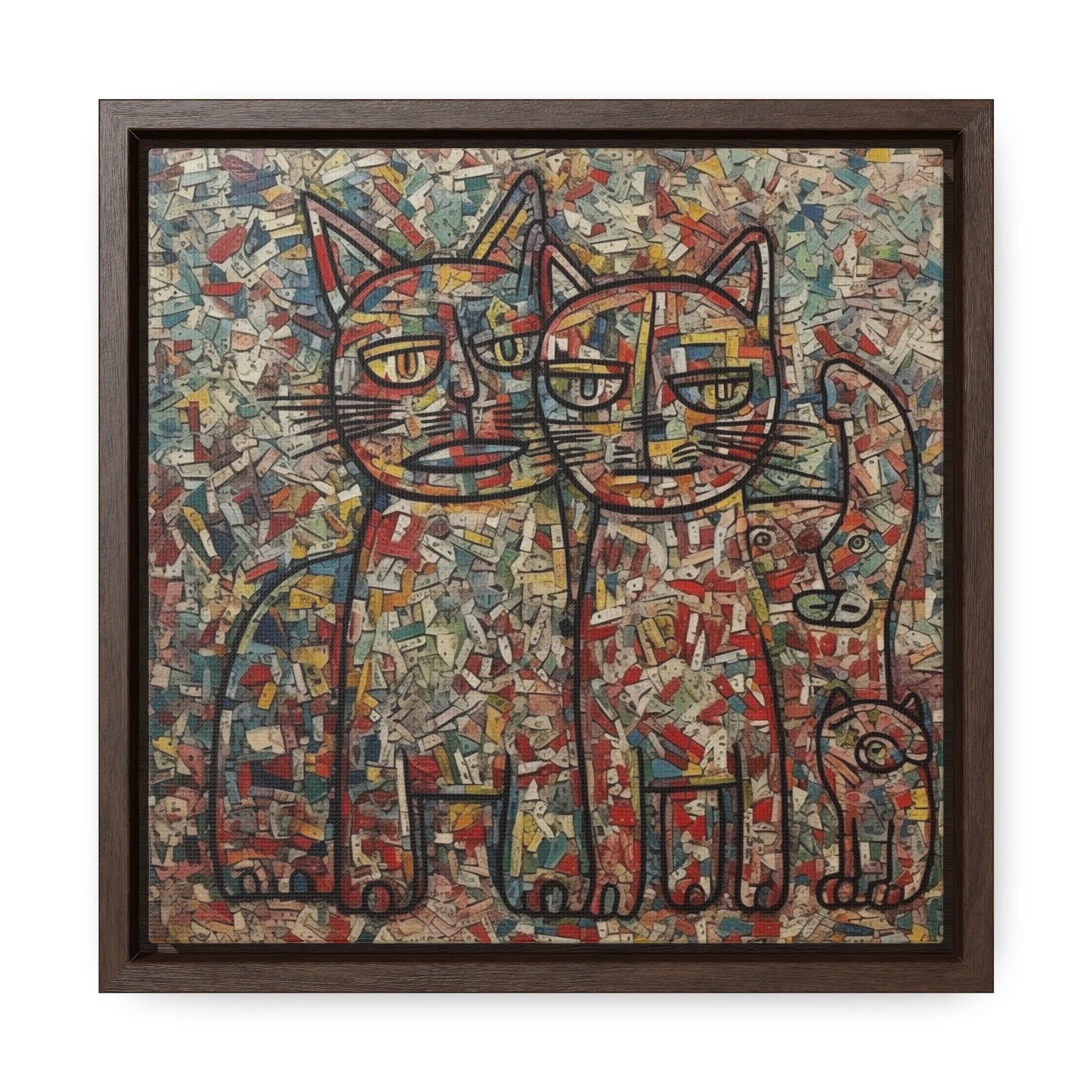 Cat 4, Gallery Canvas Wraps, Square Frame