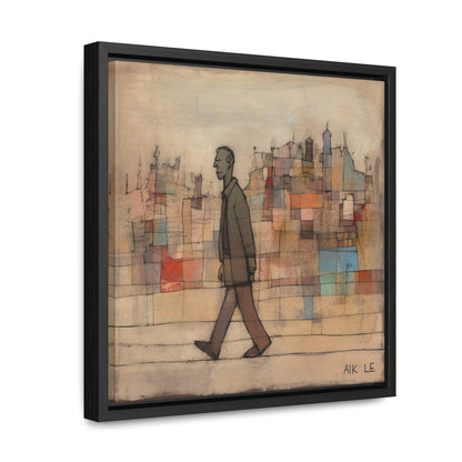 Sad Man 20, Valentinii, Gallery Canvas Wraps, Square Frame