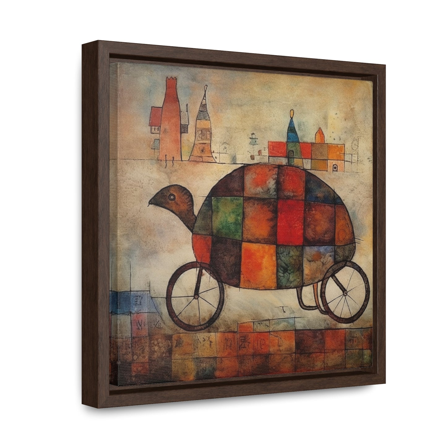 Turtle 6, Gallery Canvas Wraps, Square Frame