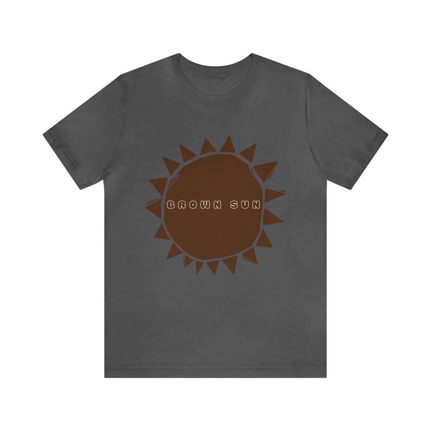 Brown Sun, Unisex Jersey Short Sleeve Tee