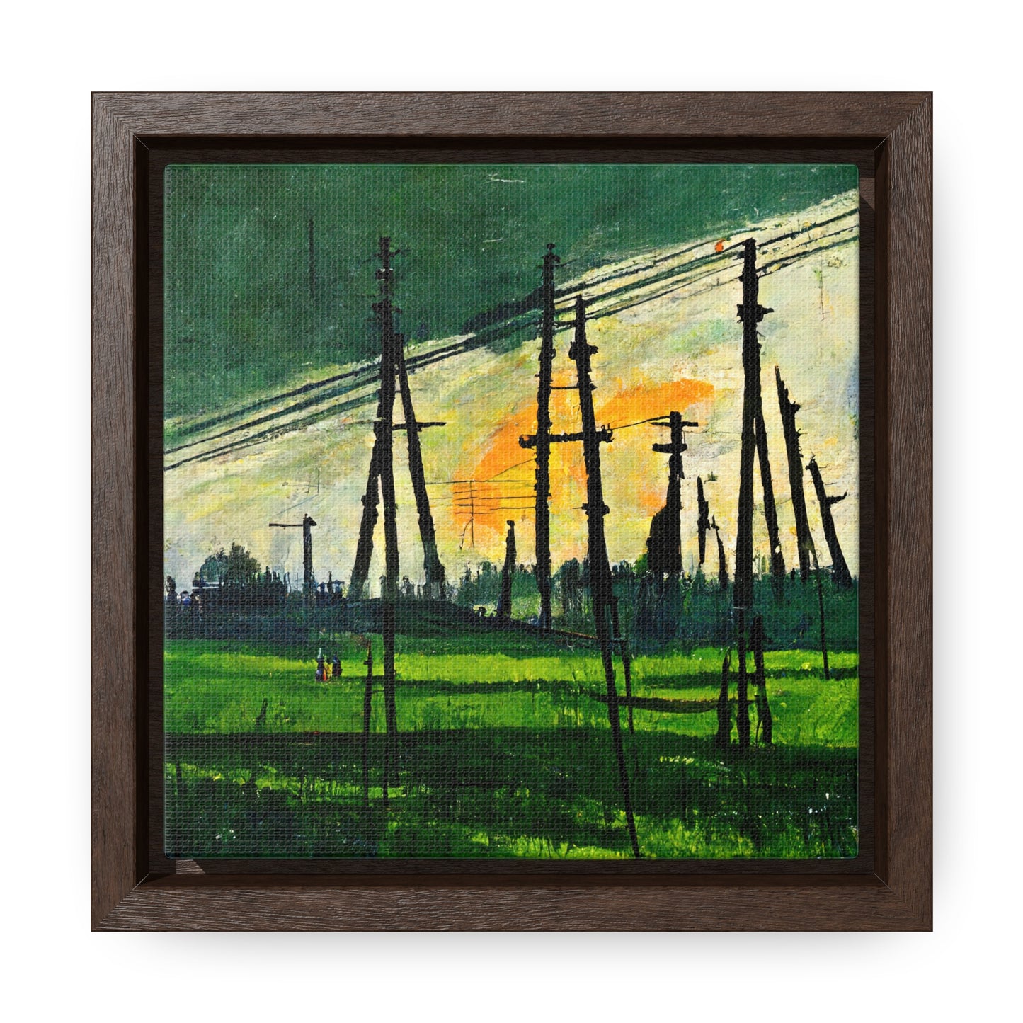 Land of the Sun 36, Valentinii, Gallery Canvas Wraps, Square Frame