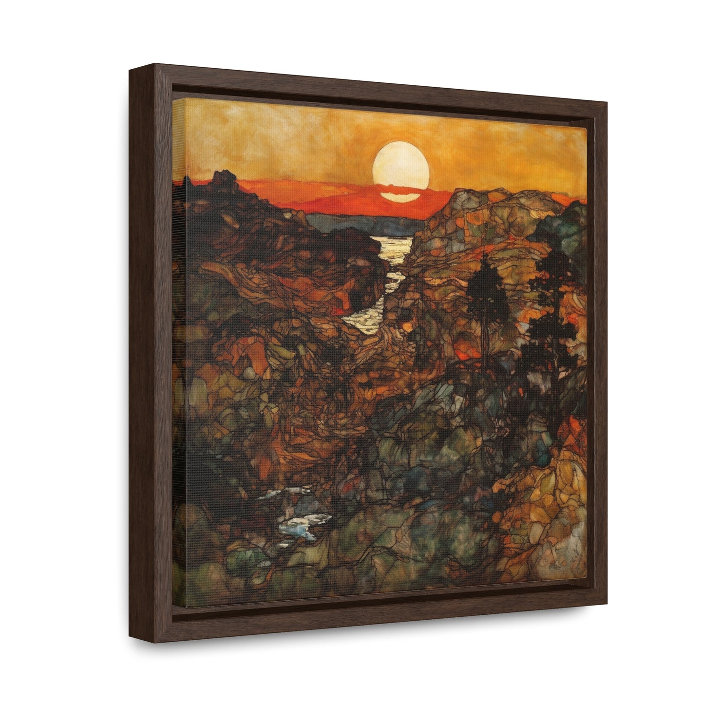 Land of the Sun 47, Valentinii, Gallery Canvas Wraps, Square Frame