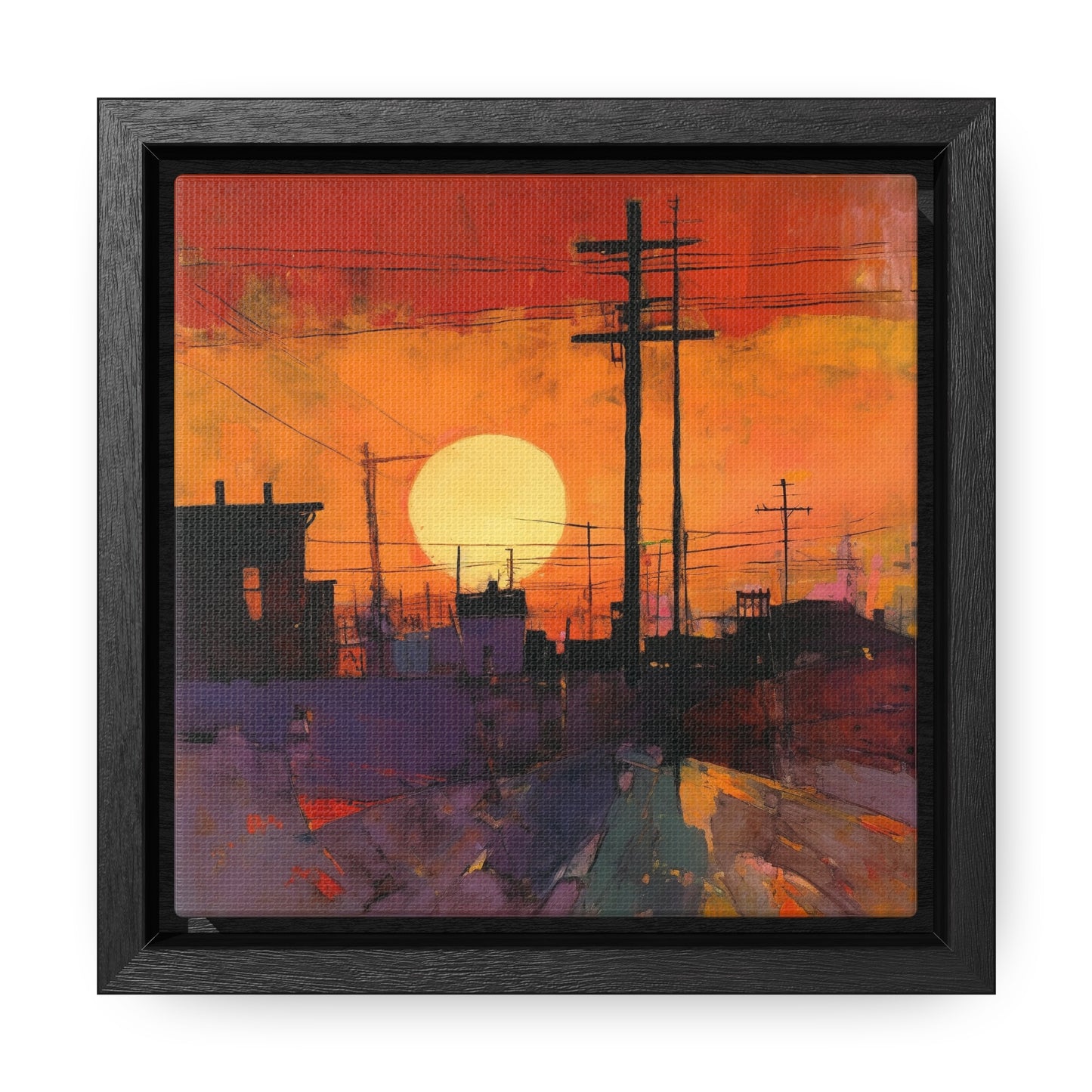 Land of the Sun 78, Valentinii, Gallery Canvas Wraps, Square Frame