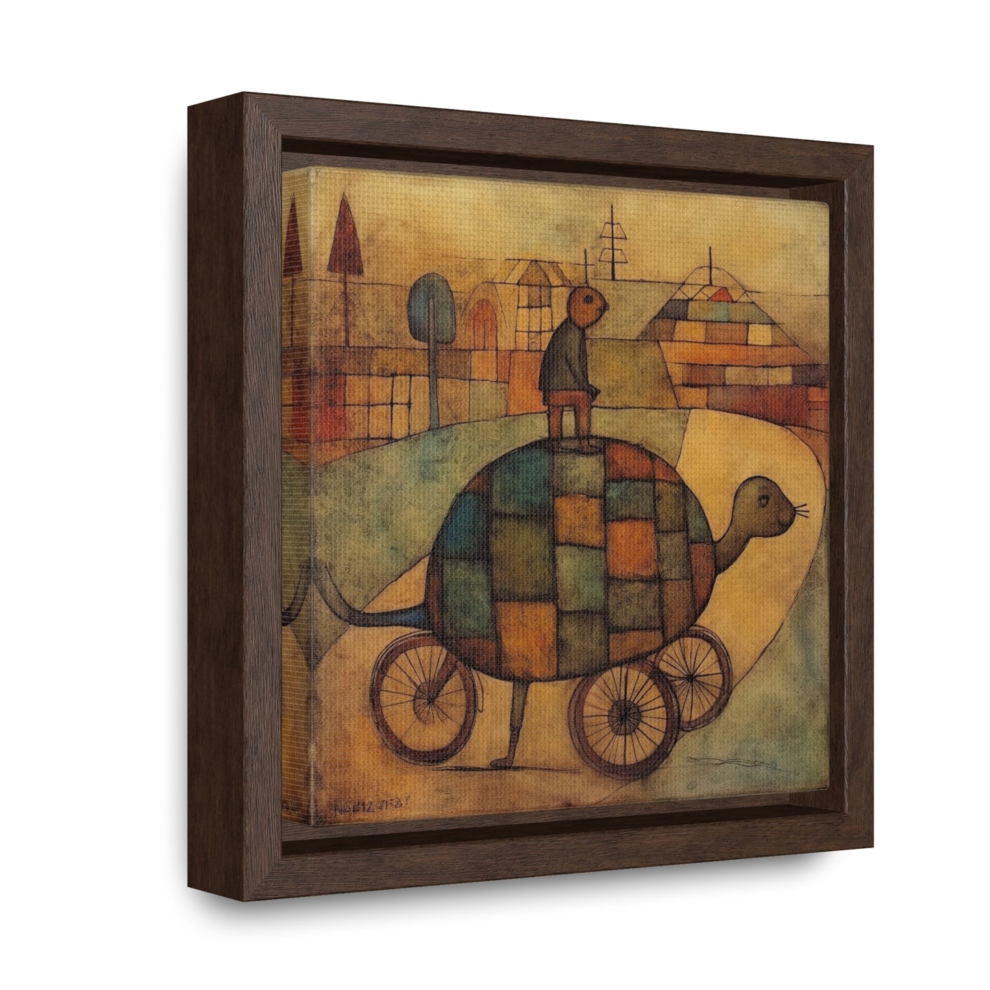 Turtle 14, Gallery Canvas Wraps, Square Frame