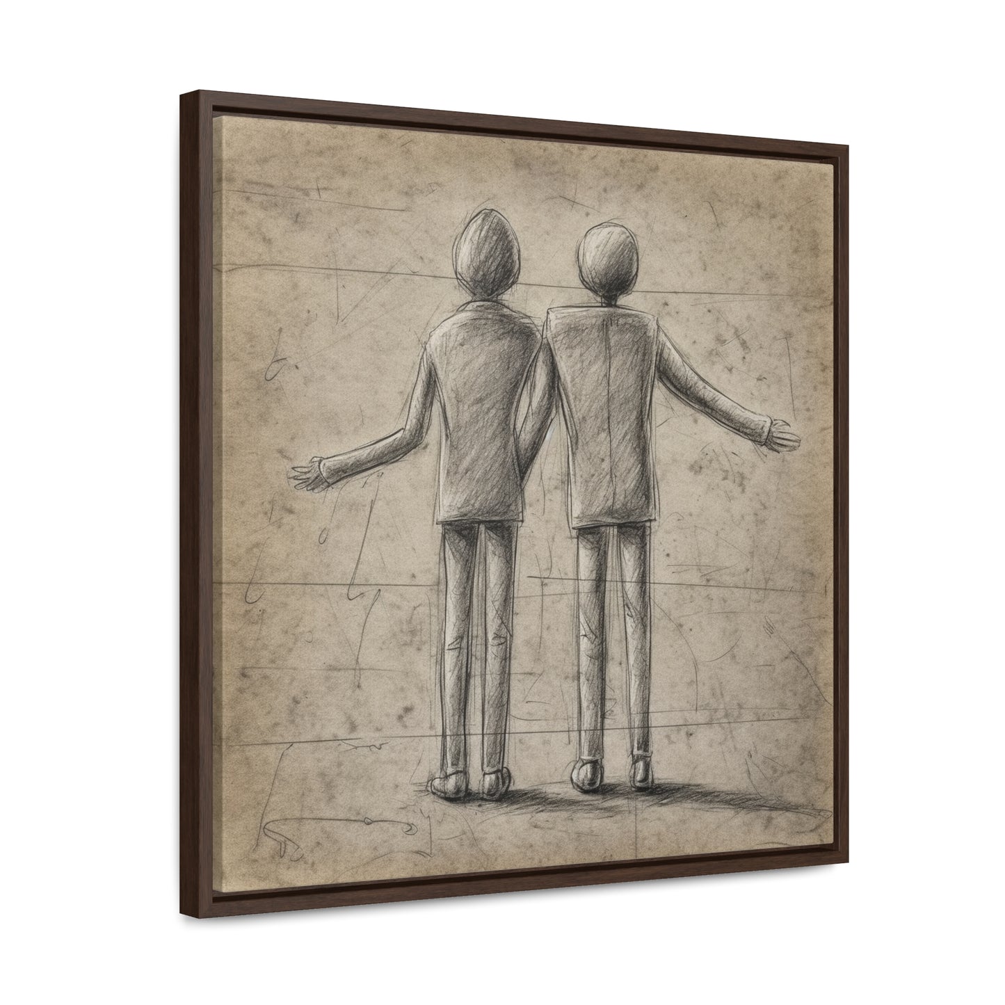 The Courage of Vulnerability 4, Valentinii, Gallery Canvas Wraps, Square Frame