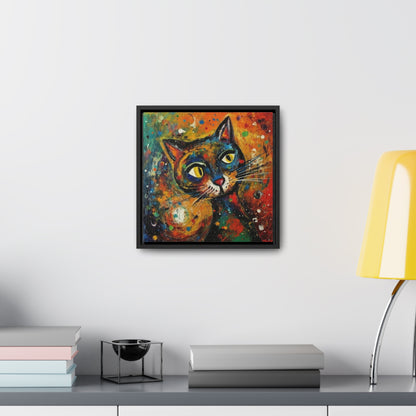 Cat 131, Gallery Canvas Wraps, Square Frame