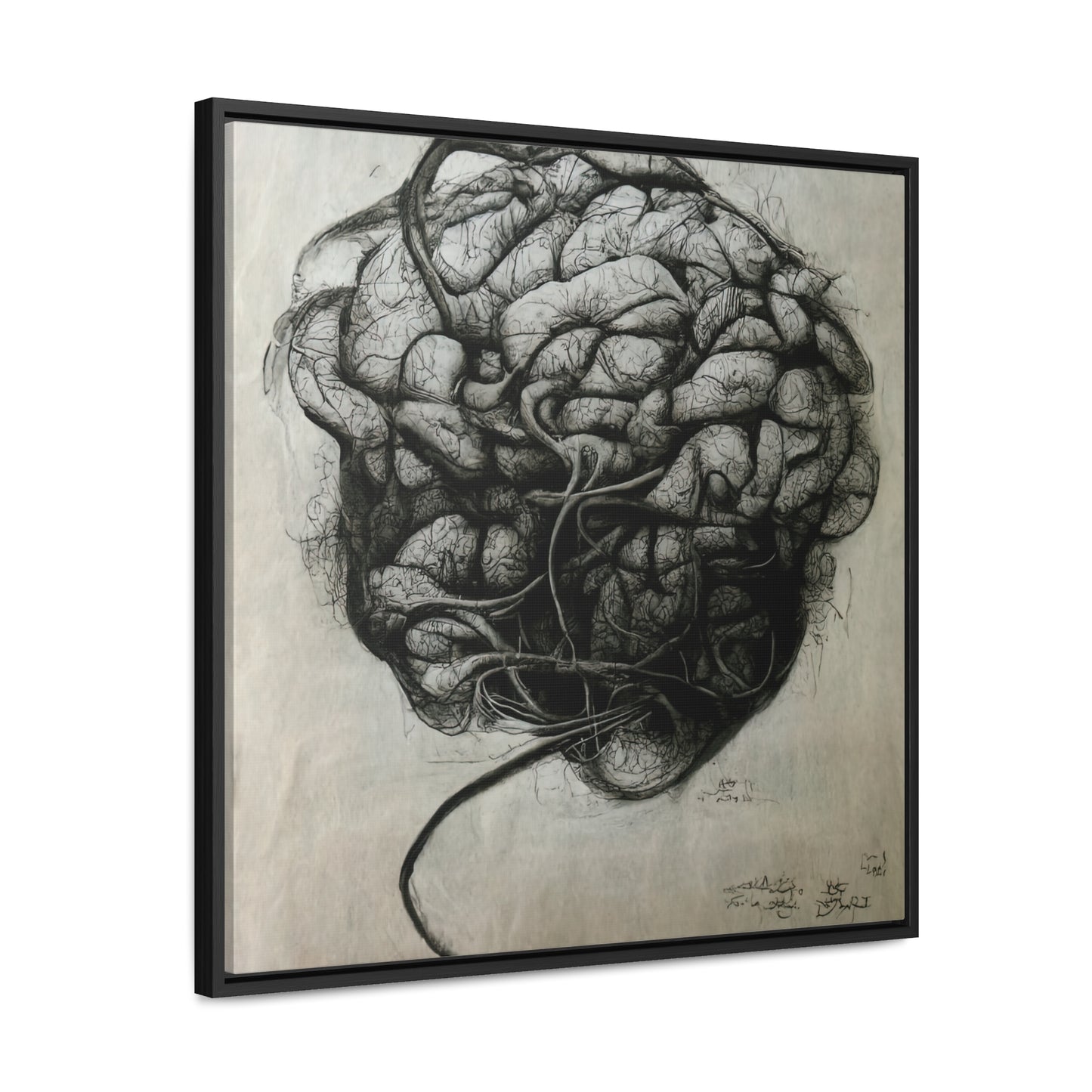 Brain 53, Valentinii, Gallery Canvas Wraps, Square Frame