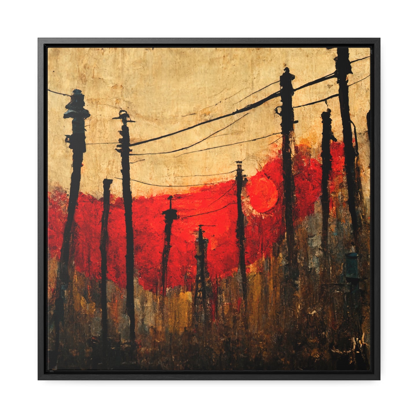 Land of the Sun 30, Valentinii, Gallery Canvas Wraps, Square Frame