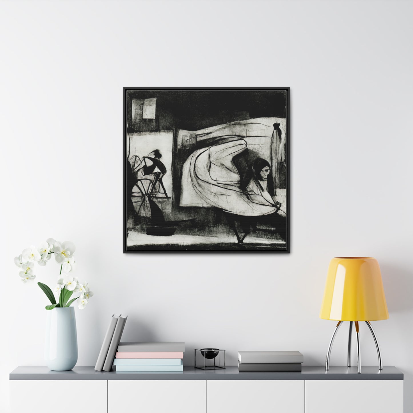 Domestic Memories 22, Valentinii, Gallery Canvas Wraps, Square Frame