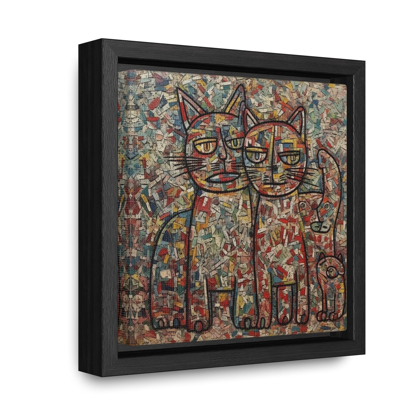 Cat 4, Gallery Canvas Wraps, Square Frame