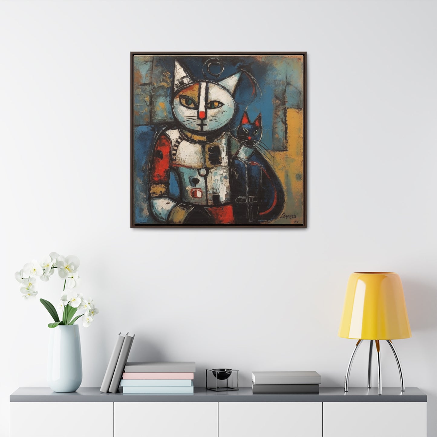 Cat 38, Gallery Canvas Wraps, Square Frame