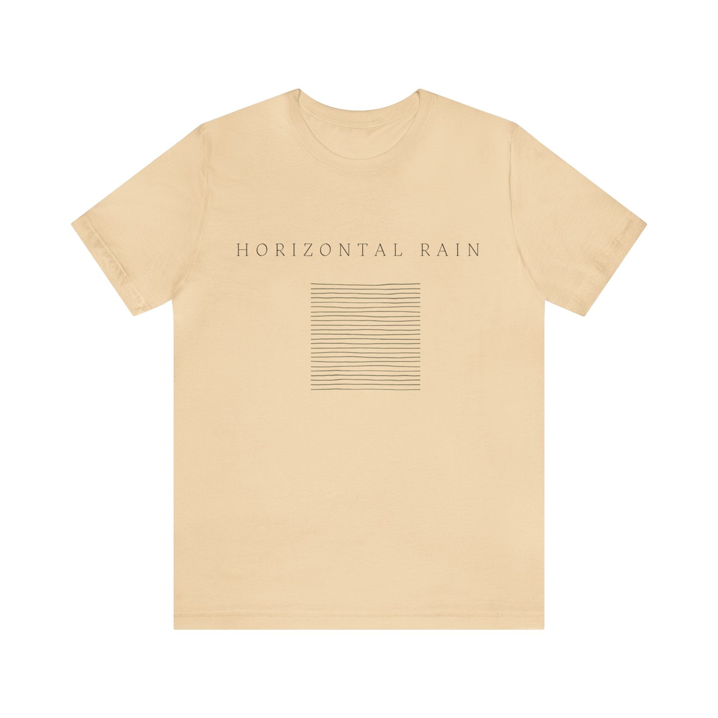 Horizontal Rain, Unisex Jersey Short Sleeve Tee