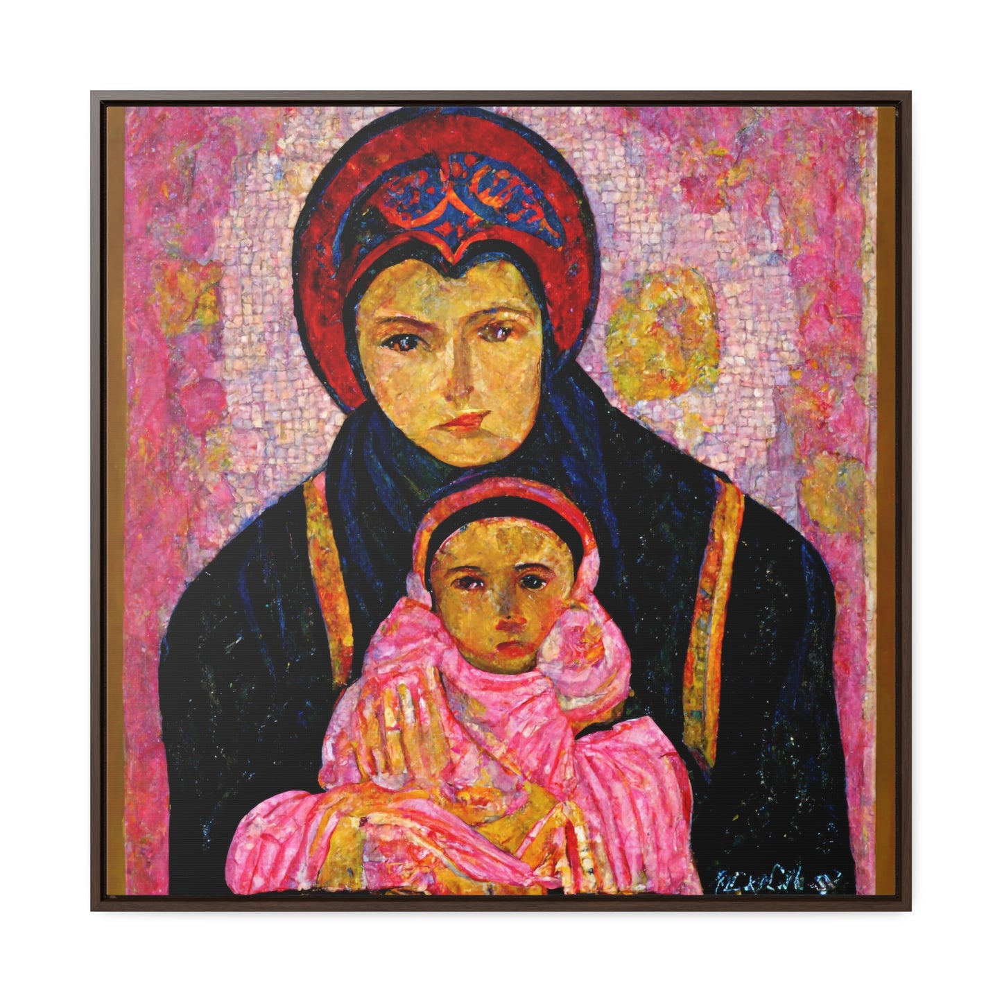 Mary and the Child 13, Valentinii, Gallery Canvas Wraps, Square Frame