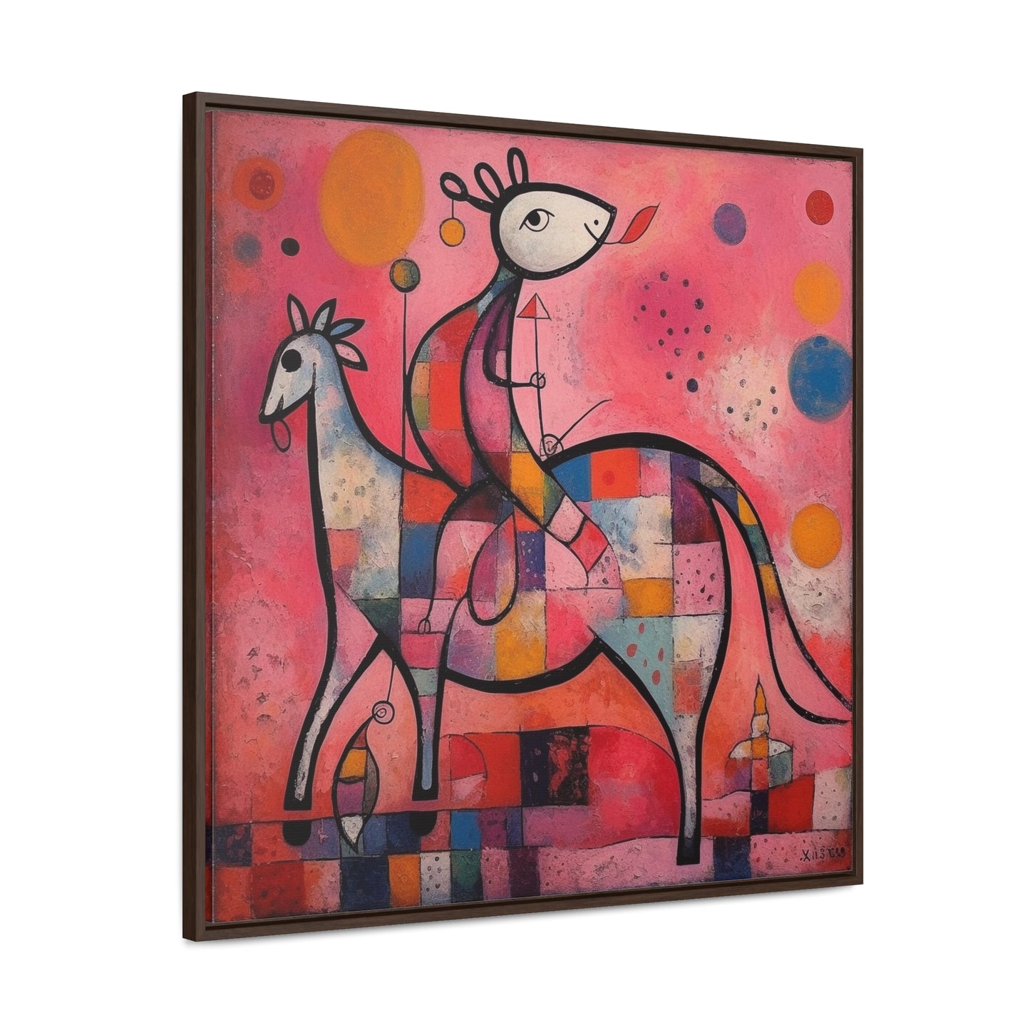 The Dreams of the Child 2, Gallery Canvas Wraps, Square Frame