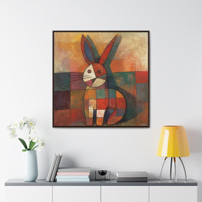 Rabbit 25, Gallery Canvas Wraps, Square Frame