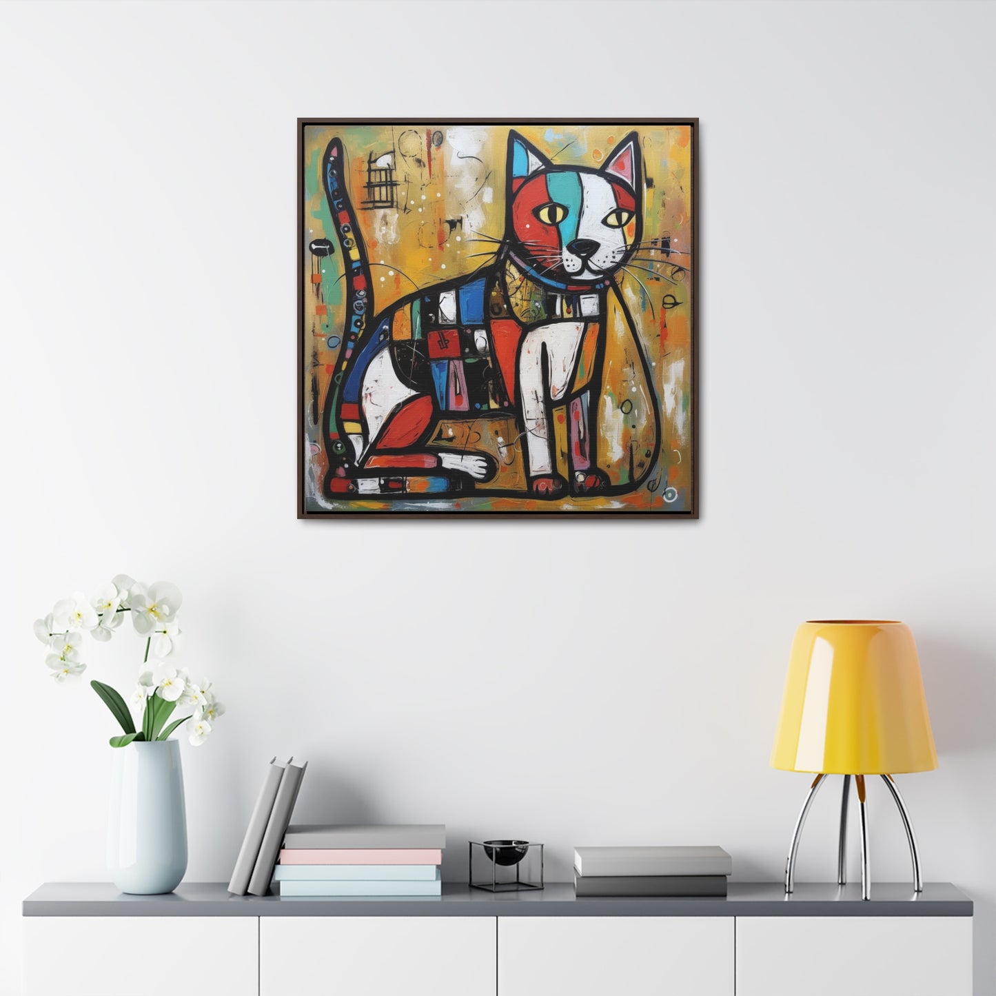 Cat 104, Gallery Canvas Wraps, Square Frame