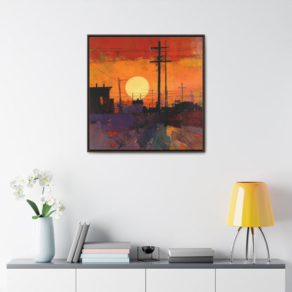 Land of the Sun 78, Valentinii, Gallery Canvas Wraps, Square Frame